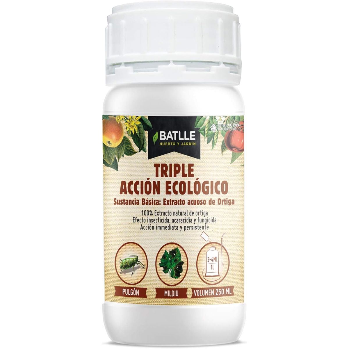 Inseticida concentrado tripla ação Eco fungicida acaricida 250 ml Batlle
