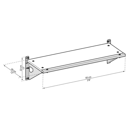 Suporte para barracão com claraboia/dossel Rubicon