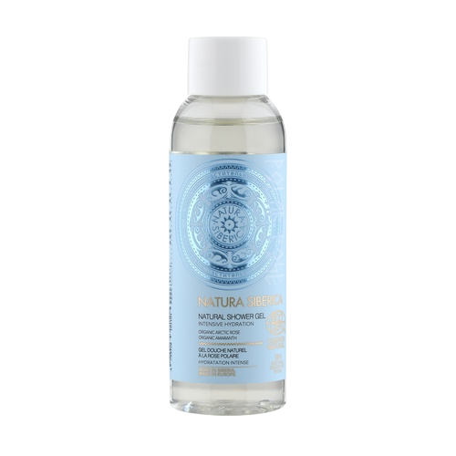 Natura Sibérica Gel de banho natural Arctic Rose tamanho de viagem 50 ml