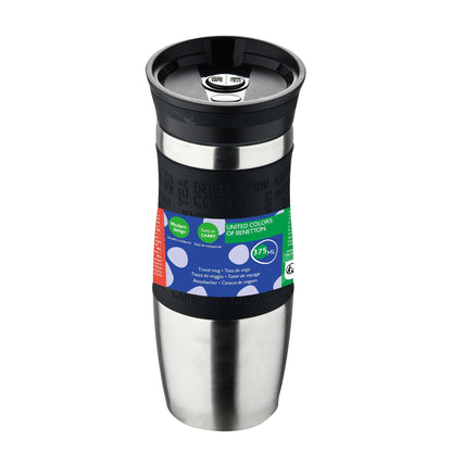 Termo De Viaje 400ml Acero Inoxidable Negro Casa Benetton_1