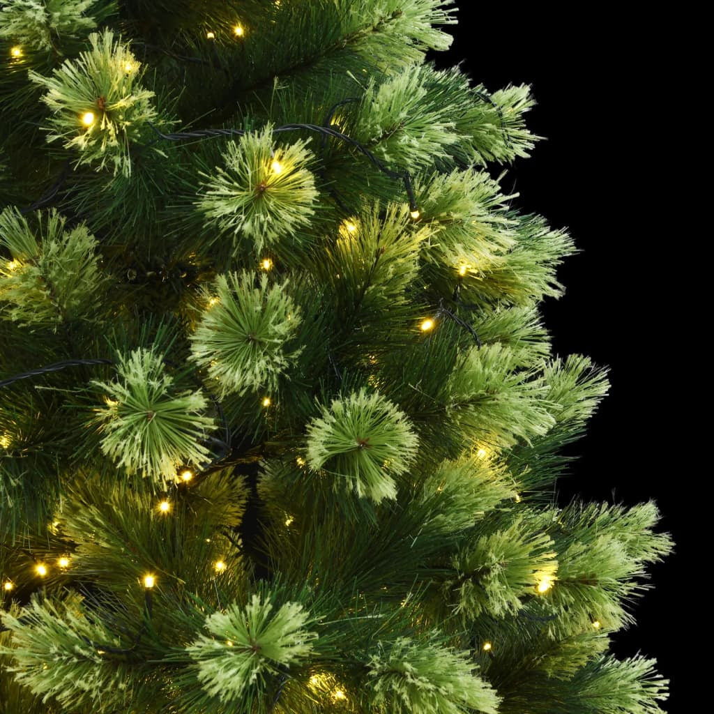 Vidaxl Árbol De Navidad Artificial Con Bisagras 300 Leds 240 Cm_1
