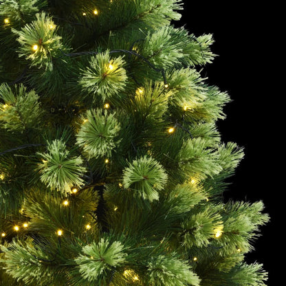 Vidaxl Árbol De Navidad Artificial Con Bisagras 300 Leds 240 Cm_1