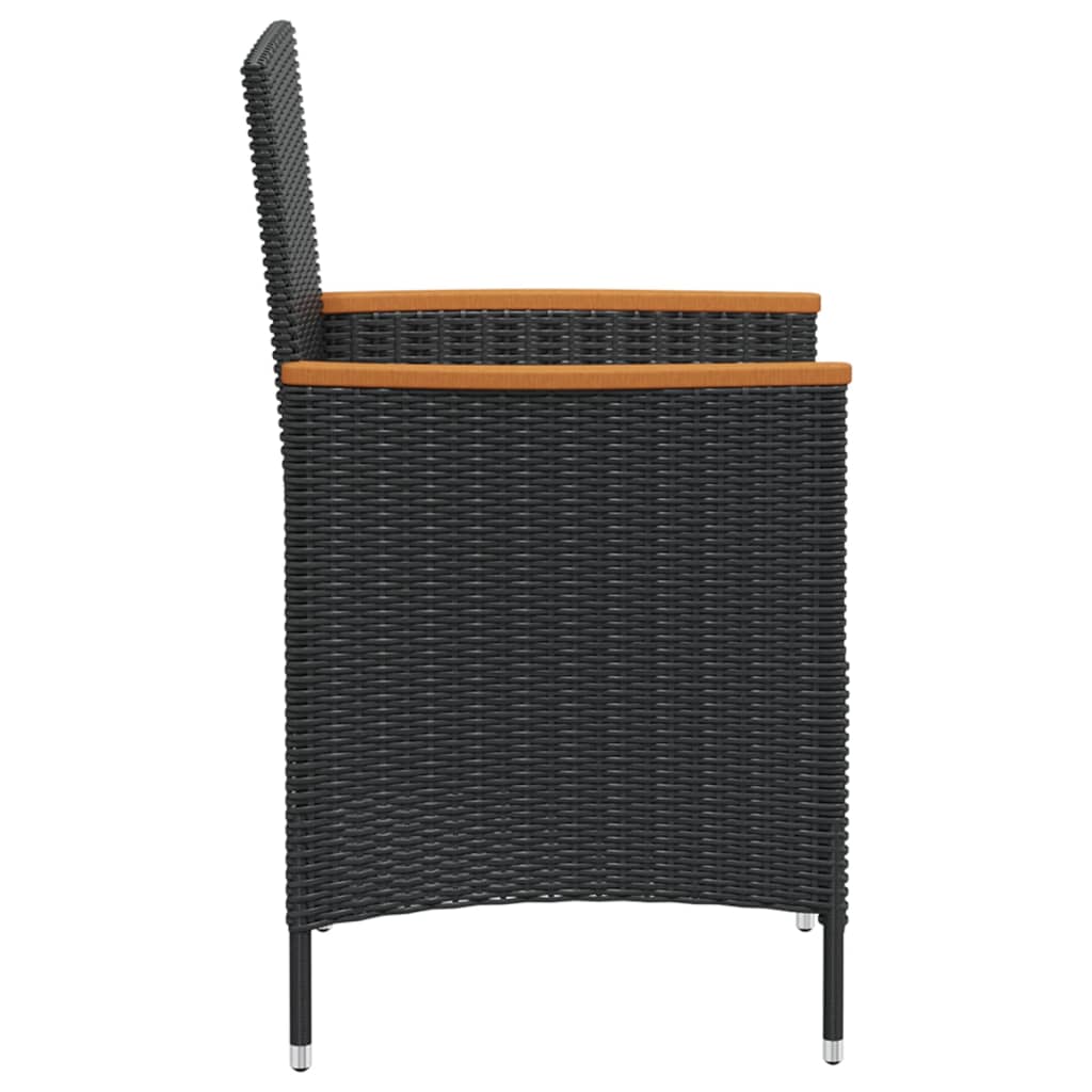 Vidaxl Set De Comedor De Jardín 7 Piezas Y Cojines Ratán Sintético_4