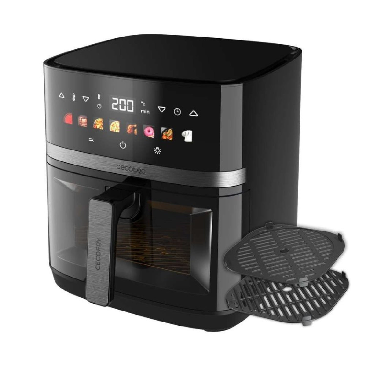 Cecotec Freidora De Aire 8l Con Doble Grill, Air Fryer, Cecofry&grill Duoheat 8000. 2200w, Dorado Perfecto Y Sabor De Pa_2