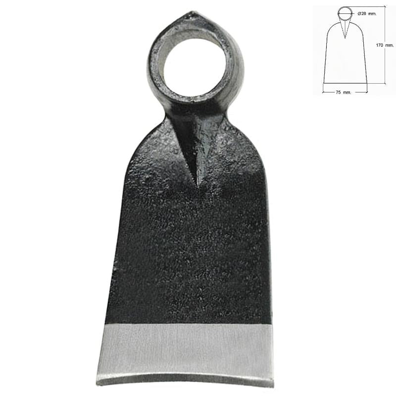 Azada Forjada Sin Mango 343/  400 Gramos_0