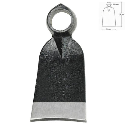 Azada Forjada Sin Mango 343/  400 Gramos_0