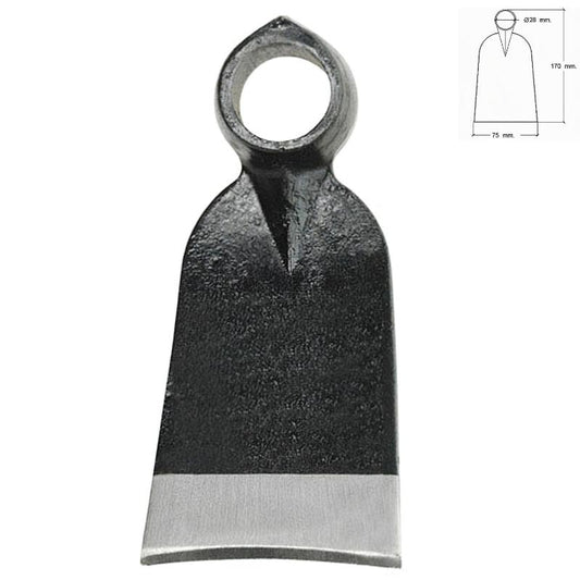 Azada Forjada Sin Mango 343/  400 Gramos_0