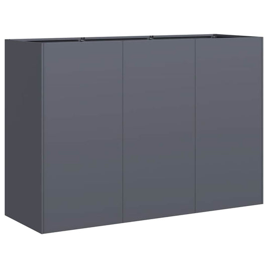 Jardinera De Acero Laminado En Frío Antracita 120x40x80 Cm_0