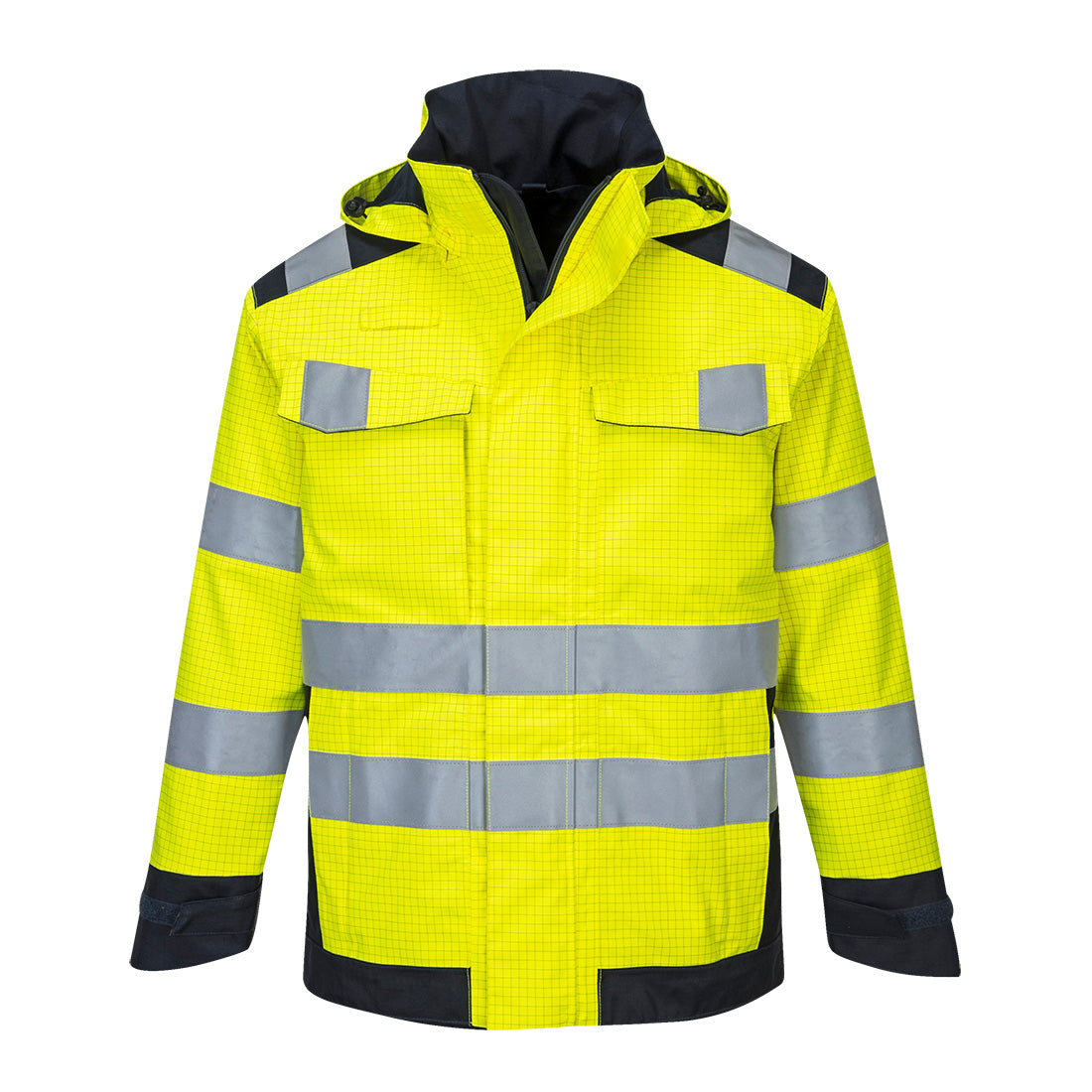 Chaqueta Modaflame Rain Multi Norm Arc - Protección Avanzada / M / Amarillo-marino_0