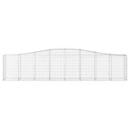 Cestas De Gaviones 25 Uds Forma De Arco Hierro 400x50x80/100 Cm_3