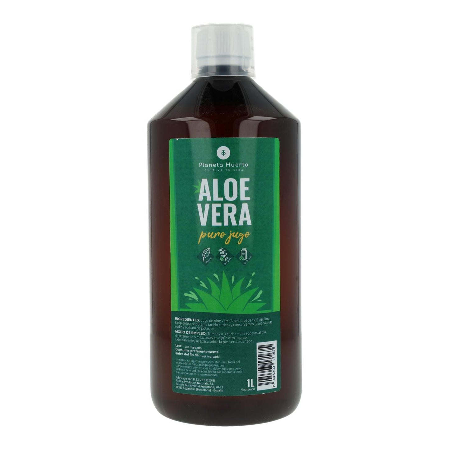 Sumo de Aloé Vera Planeta Huerto 1 L.