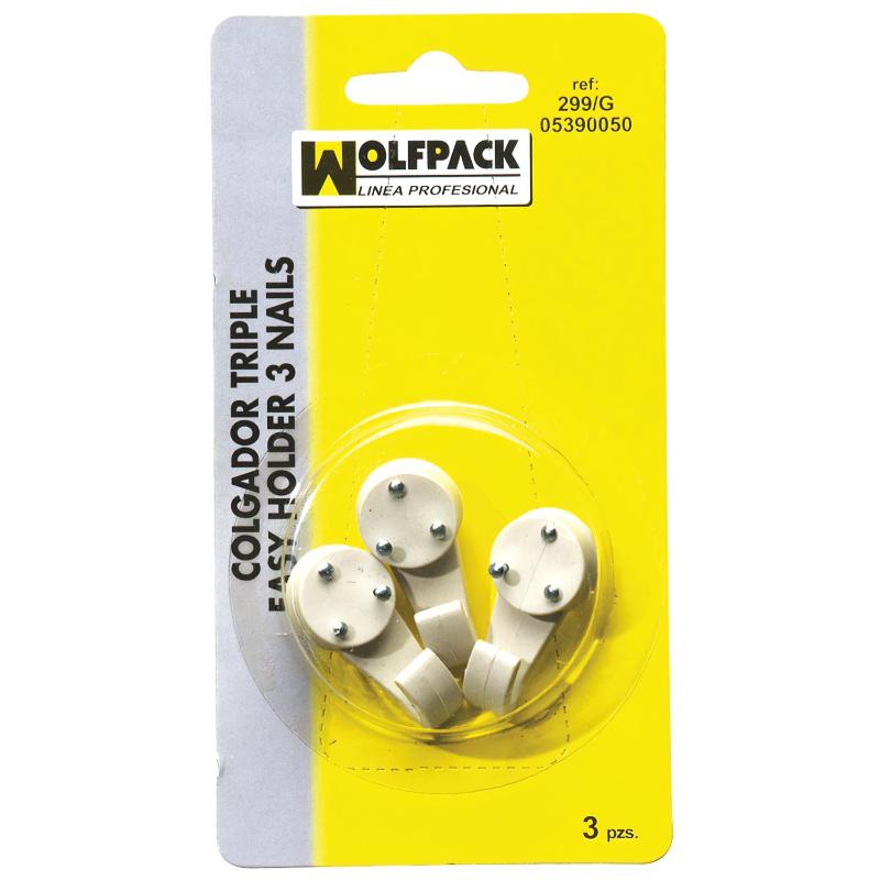 Cuelga Cuadros Gancho Grande (blister 3 Unidades) Clavar