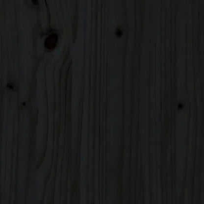 Estructura De Cama Para Niños Madera De Pino Negro 80x160 Cm / Vetonek_3