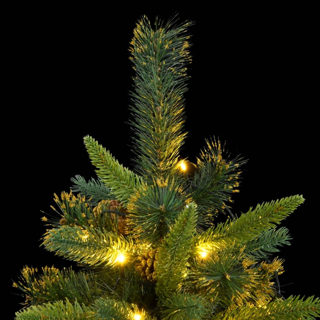 Vidaxl Árbol De Navidad Artificial Con Bisagras 300 Leds 240 Cm_1