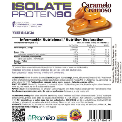 Isolate 90 Cfm - 1kg - Caramelo Cremoso - Aumenta La Masa Muscular - Masmusculo_4