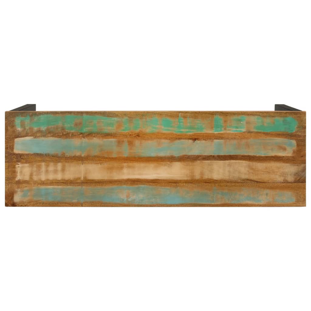 Mesa Consola Madera Maciza Reciclada 110x35x75 Cm_2
