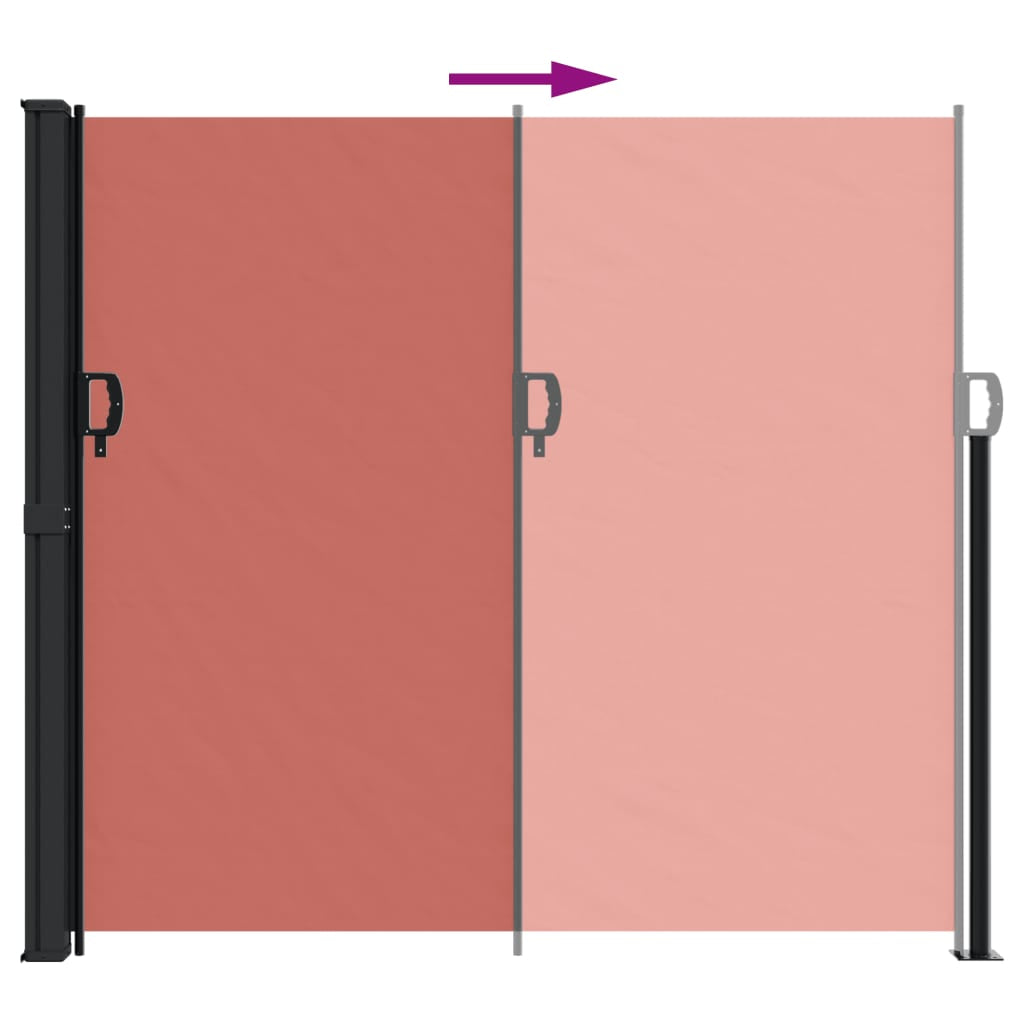 Vidaxl Toldo Lateral Retráctil Terracota 180x500 Cm_4