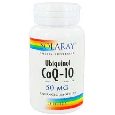 Coenzima Q10 Ubiquinol 50 mg Solaray, 30 comprimidos