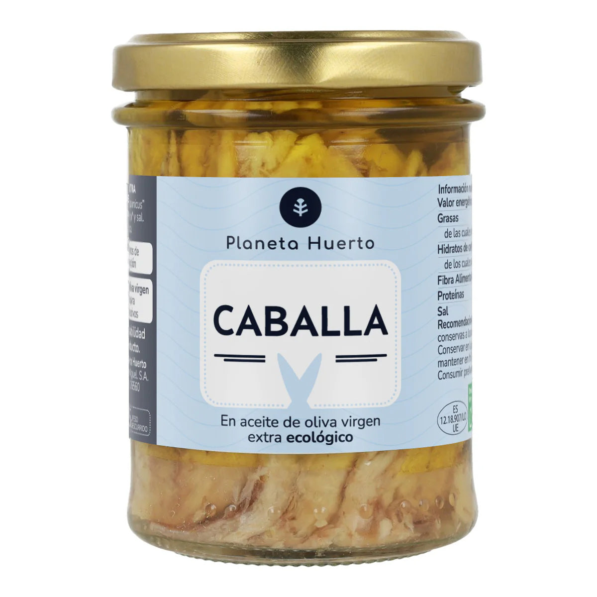 Pack 12x Mackerel in Organic Olive Oil Planeta Huerto 190 g