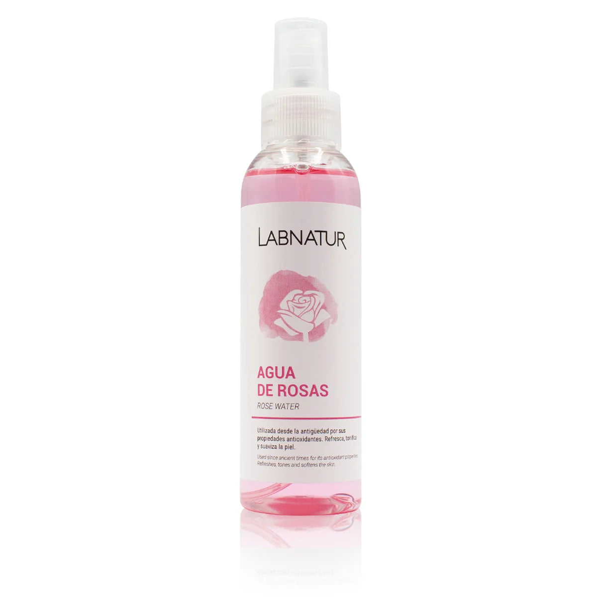 Agua de Rosas Labnatur 125 ml | Tónico Facial sin Alcohol | Tonifica, Hidrata y Refresca | Piel Mixta o Grasa | Vegano_0