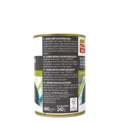 Feijão preto enlatado La Finestra Sul Cielo 400 g