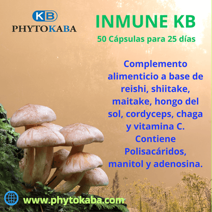 Inmune Kb 50 Cápsulas, Hongos Y Vitaminas. Defensas_1