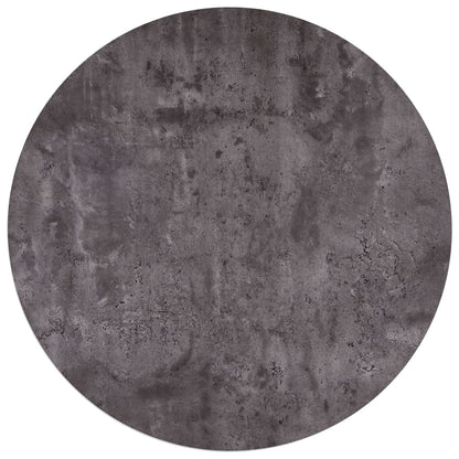 Mesa De Comedor Mdf Gris Hormigón Y Negro 90x73,5 Cm_1