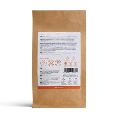 Georganics Comprimidos de pasta de dentes mineral laranja 720 unidades