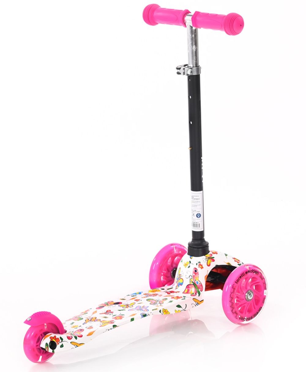 Patinete Infantil Con Luces En Las Ruedas Mini Pink Butterfly_1
