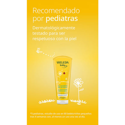 Champô e Gel de Banho Weleda Calendula Baby 200 ml