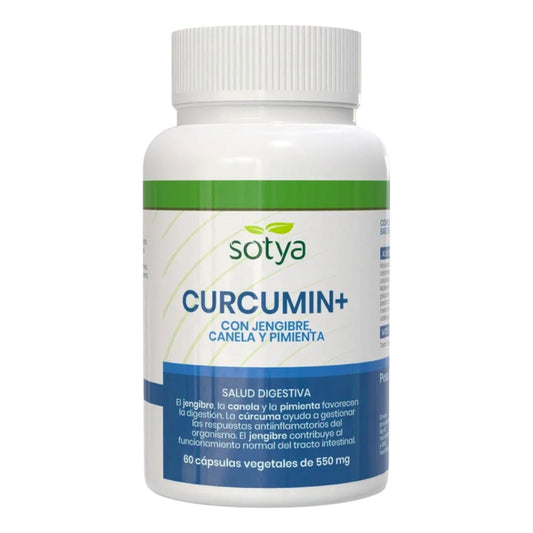 Curcumina+ com Gengibre, Canela e Pimenta, Sotya, 60 cápsulas
