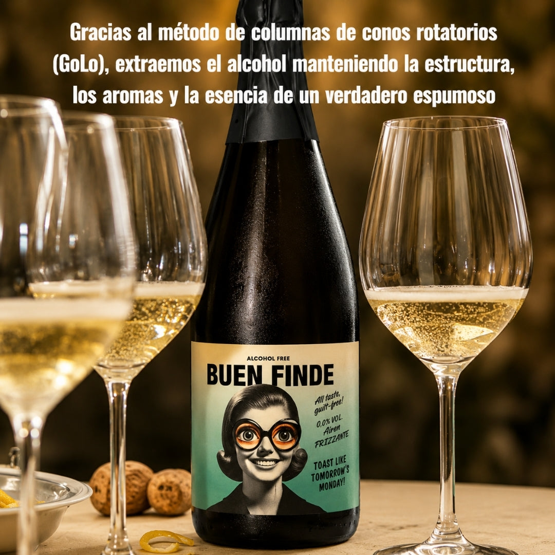 Vino Frizzante Sin Alcohol 0,0% Airén | Pack 3 Botellas X 750 Ml | Vino Espumoso Desalcoholizado | Ligero Y Refrescante_3