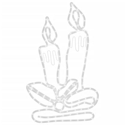 Vidaxl Figura De Velas De Navidad Con 144 Led 70x42 Cm_4