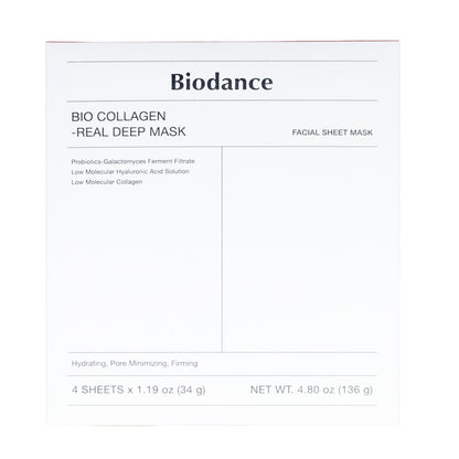 4x Mascarilla Facial Bio-Collagen Real Deep Mask Biodance