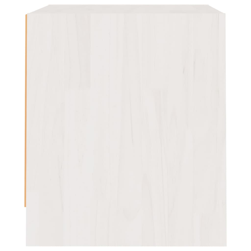 Mesitas De Noche 2 Uds Madera Maciza Pino Blanco 40x30,5x35,5cm_3