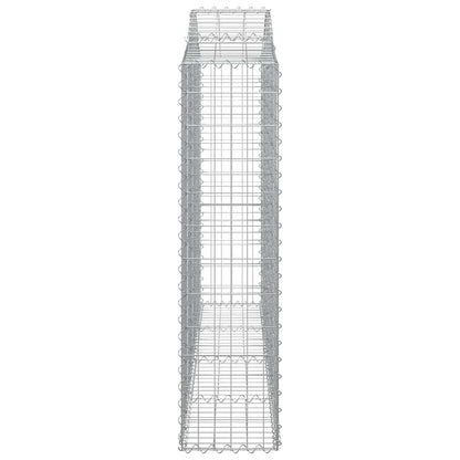 Cestas De Gaviones 3 Uds Forma De Arco Hierro 200x30x120/140 Cm_4