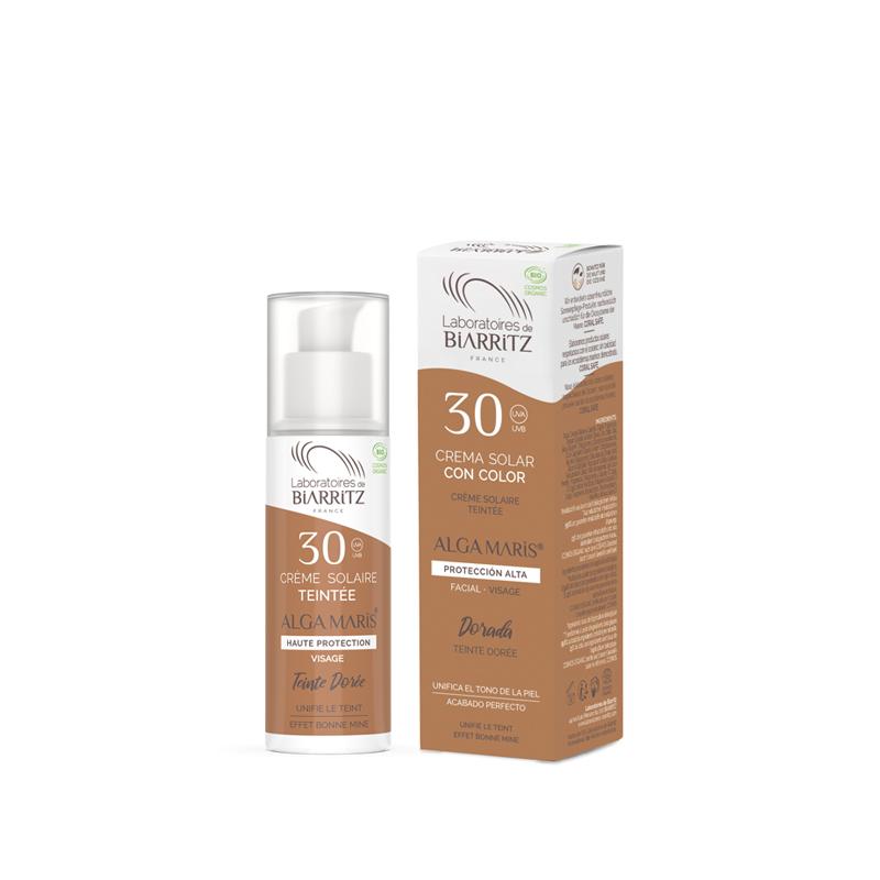 Creme facial dourado FPS 30 Biarritz 50ml