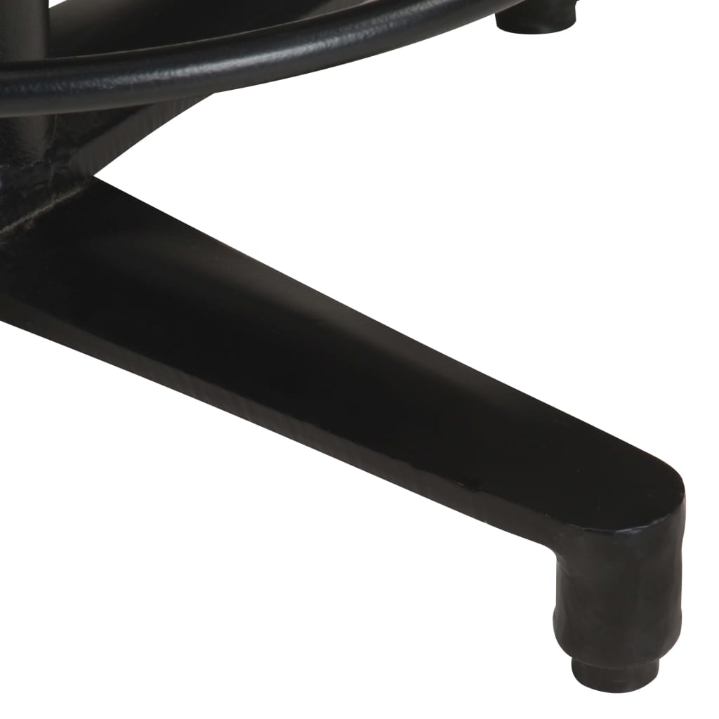 Taburetes De Barra De Cocina 2 Unidades Cuero Auténtico 76 Cm_4