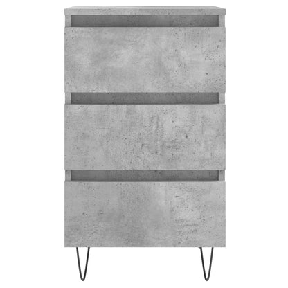 Mesitas Noche 2 Uds Madera Ingeniería Gris Hormigón 40x35x69 Cm_3