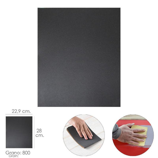 Lija Agua Grano 800 1 Pliego 28x22,9 Cm._0