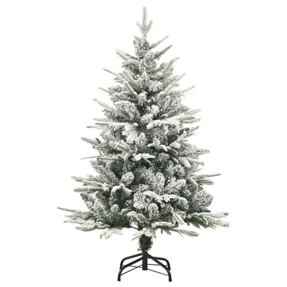 Vidaxl Árbol De Navidad Artificial Con Nieve Pvc Y Pe Verde 120 Cm_0