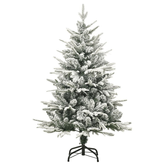 Vidaxl Árbol De Navidad Artificial Con Nieve Pvc Y Pe Verde 120 Cm_0
