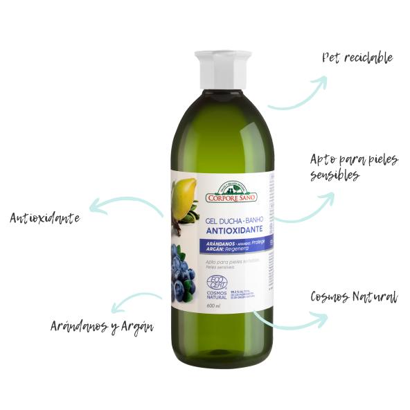 Gel de Banho Antioxidante Corpore 600 ml