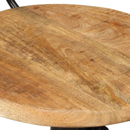Taburetes De Cocina 2 Unidades Madera Maciza De Mango_5