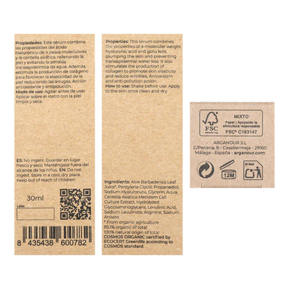 Sérum Facial Radiance Ácido Hialurónico e Centelha Asiática 30ml Arganour