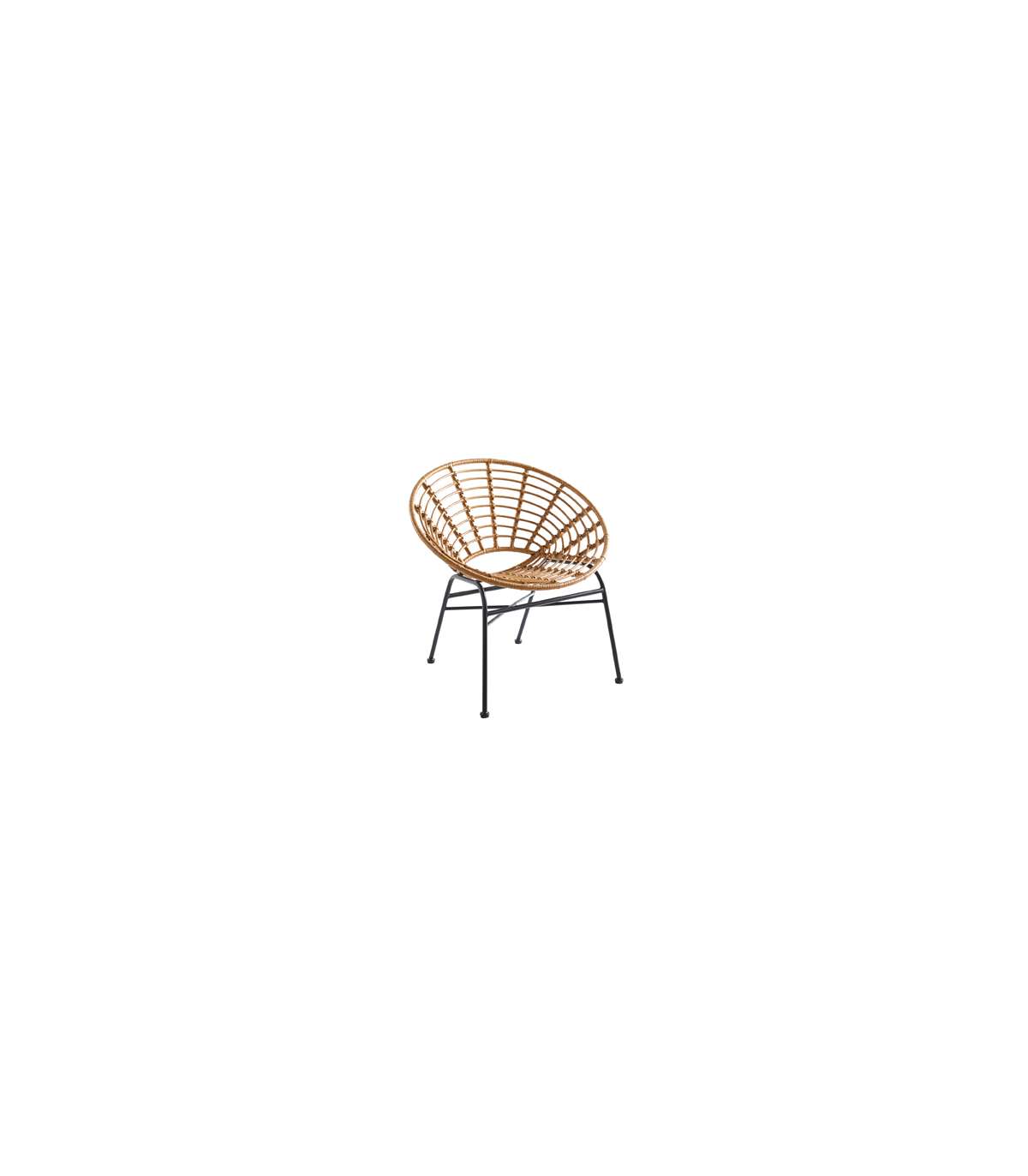 Pack De 4 Sillones Con Cojines Hanoi Acabado Natural, 75cm(alto) 70cm(ancho) 60cm(fondo)_2