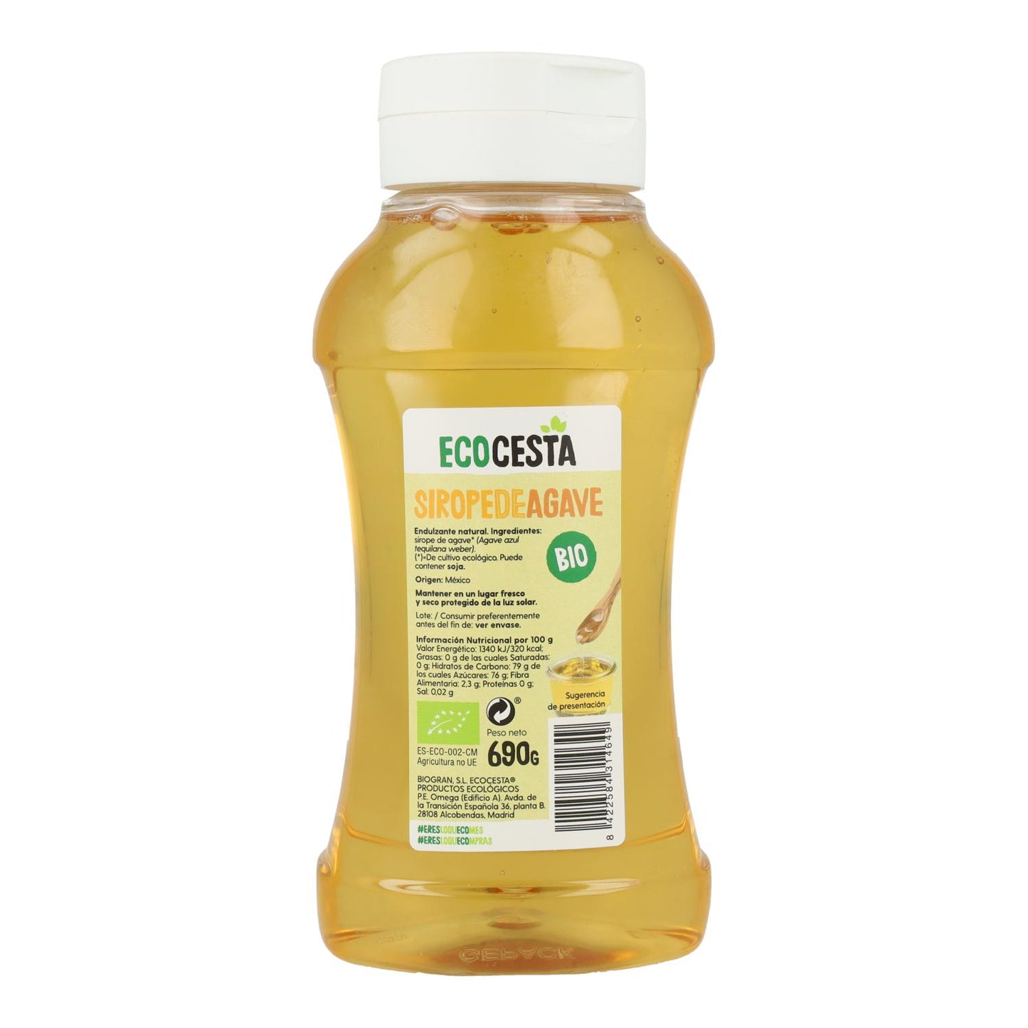 Xarope de Agave Biológico, 700 G Ecocesta