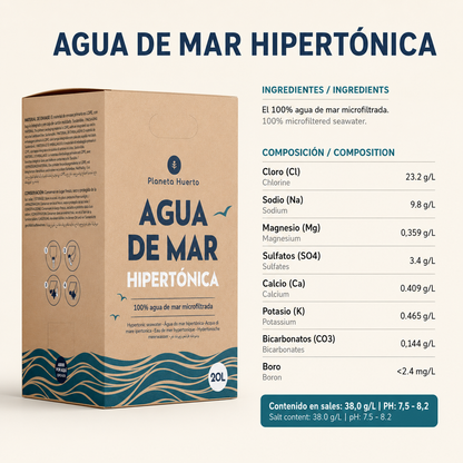 Planet Garden Água do Mar Hipertónica 20 L