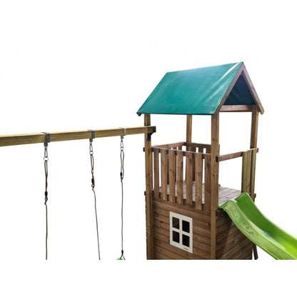 Parque Infantil Masgames Tibidabo L Techo De Lona Con Columpio Casita: Con Casita En La Base._2