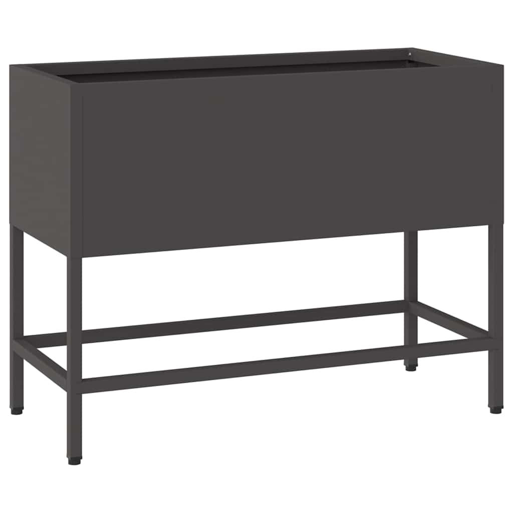 Jardinera Elevada Negro 60 X 26 X 45 Cm Acero_0